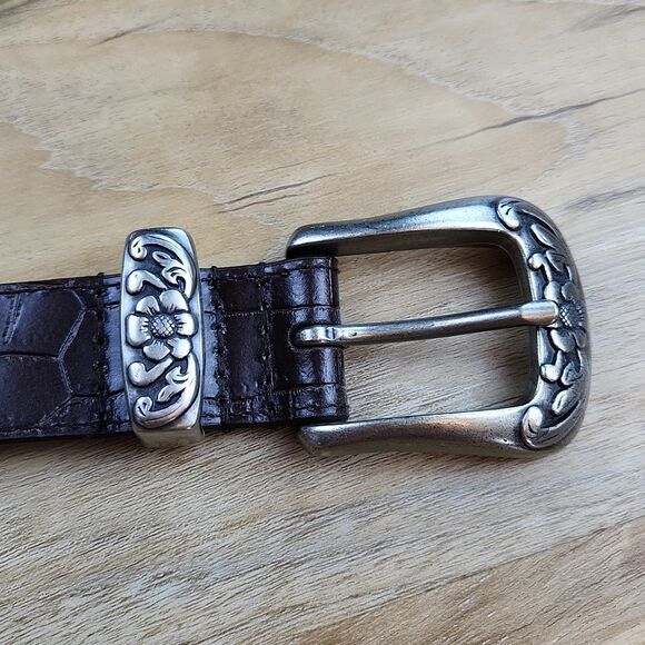 ?️Vintage Brighton Brown Genuine Leather Belt Large main image 5